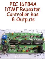 Repeater Control using PIC 16F84